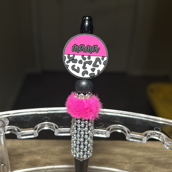 “Mama” Black & Pink Bling Pen 1 Of 1 - Picture 2 of 2
